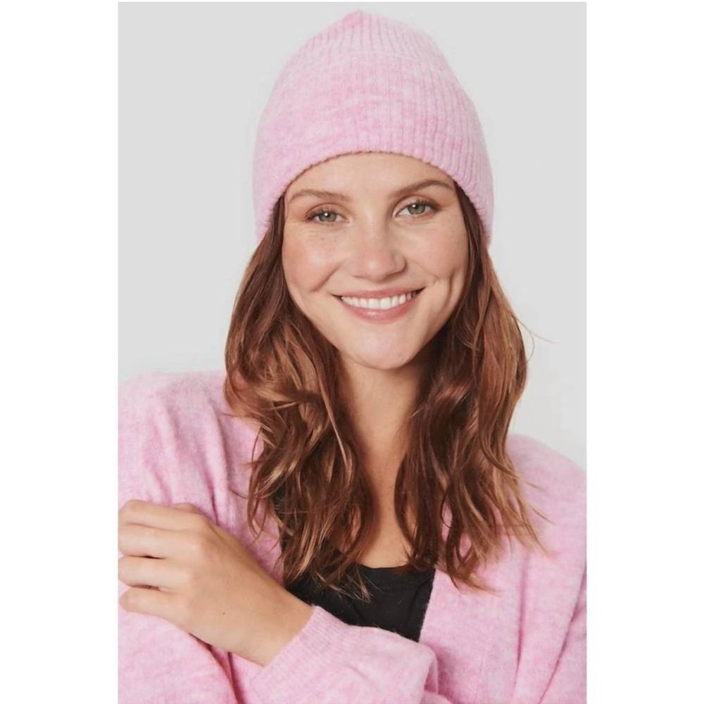 NWOT SAMSOE women's nor hat in orchid smoke alpaca merino wool blend winter hate